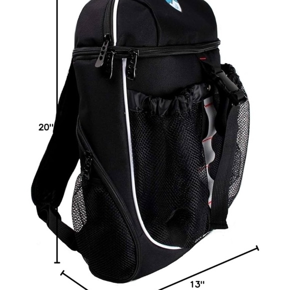 Hard Work Sports Basketball Backpack with Ball Compartment Spacious Shoe Storage - Picture 2 of 10